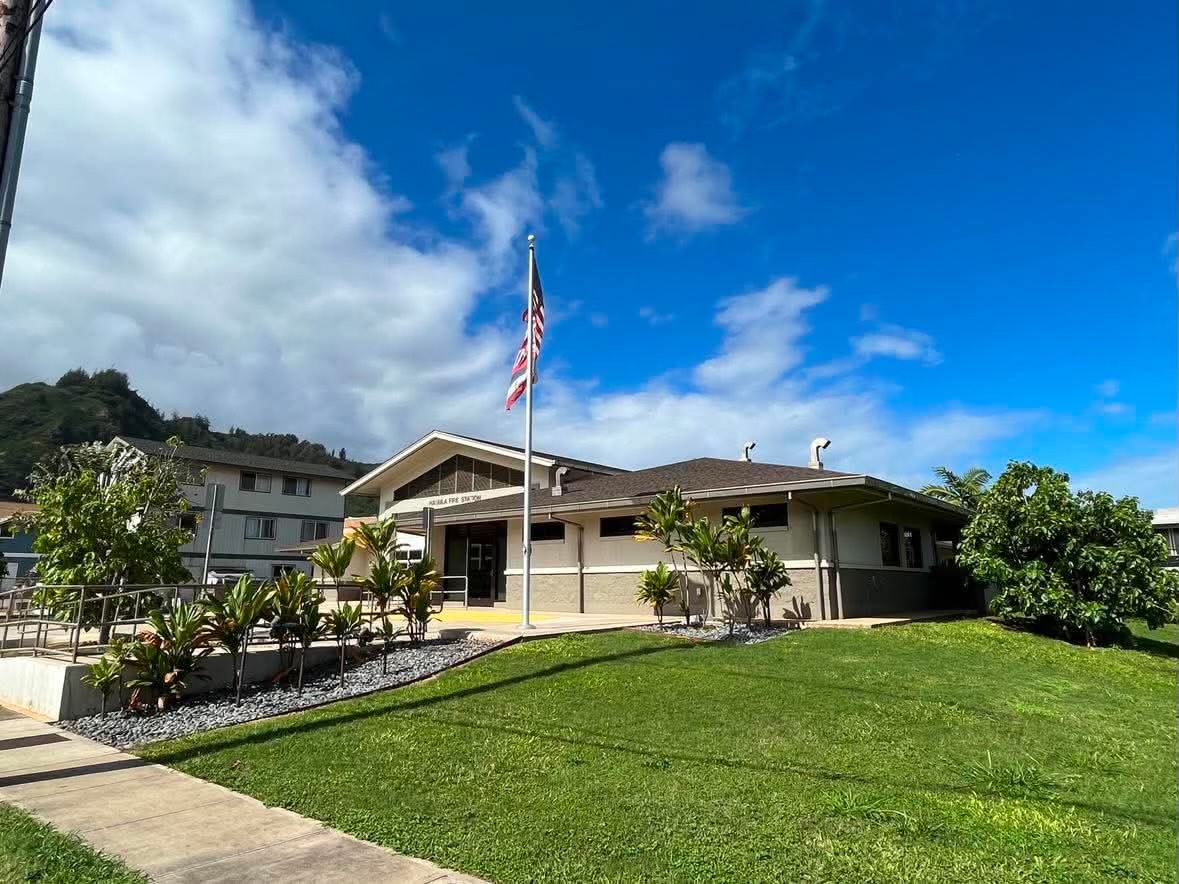 Hauʻula Fire Station construction