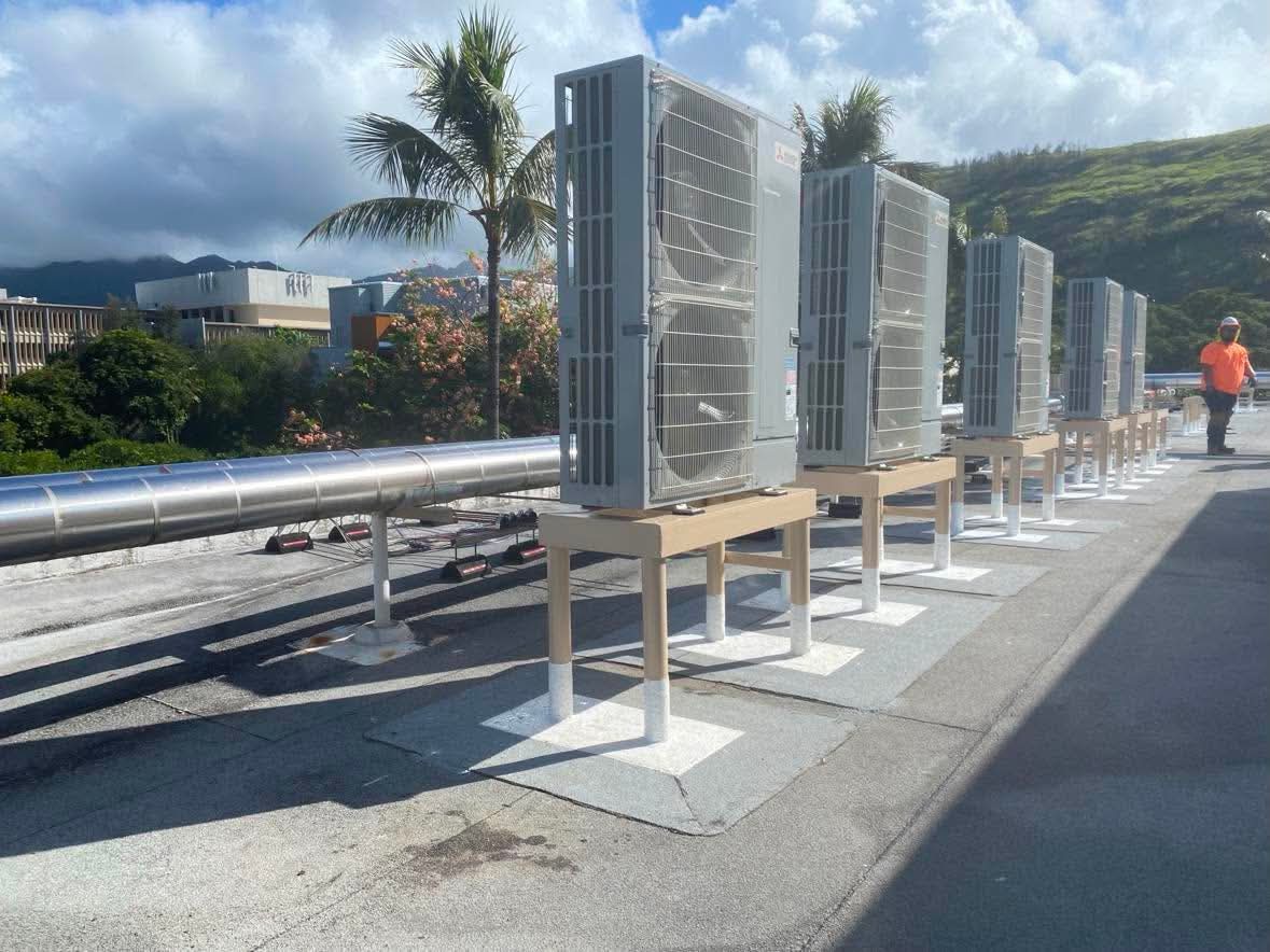 Keller Hall AC and fresh air installation